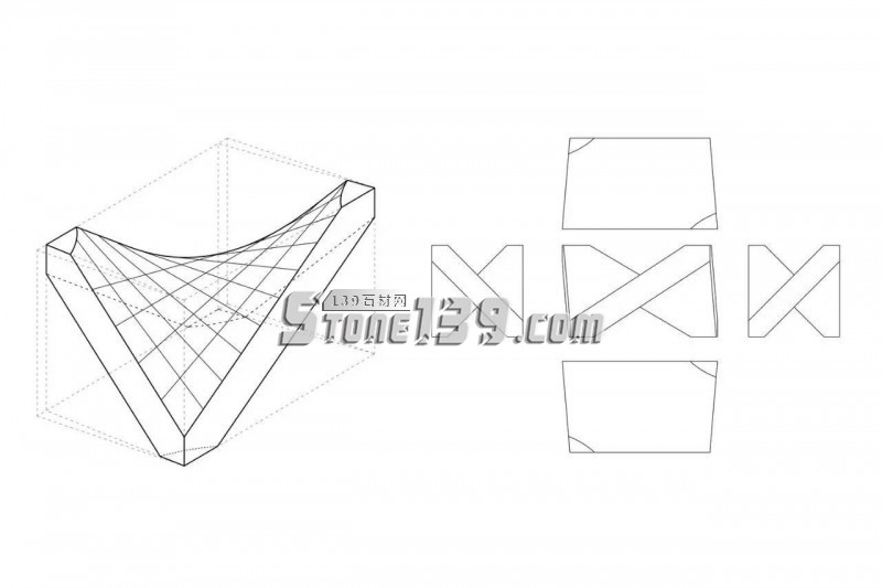 用(意大利)原石打造的拱形石材拋物線拱形預制結構