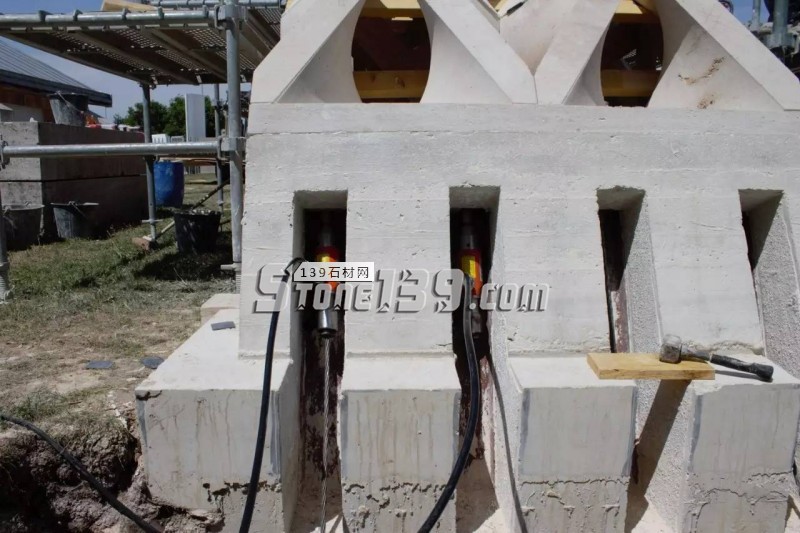 用(意大利)原石打造的拱形石材拋物線拱形預制結構