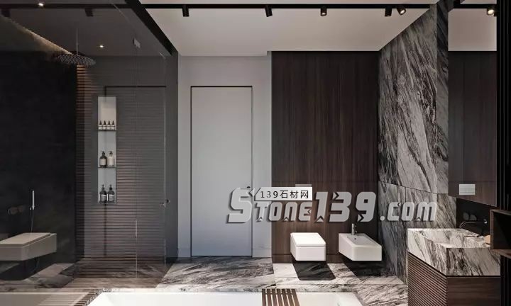 廚衛空間的大理石裝飾設計欣賞