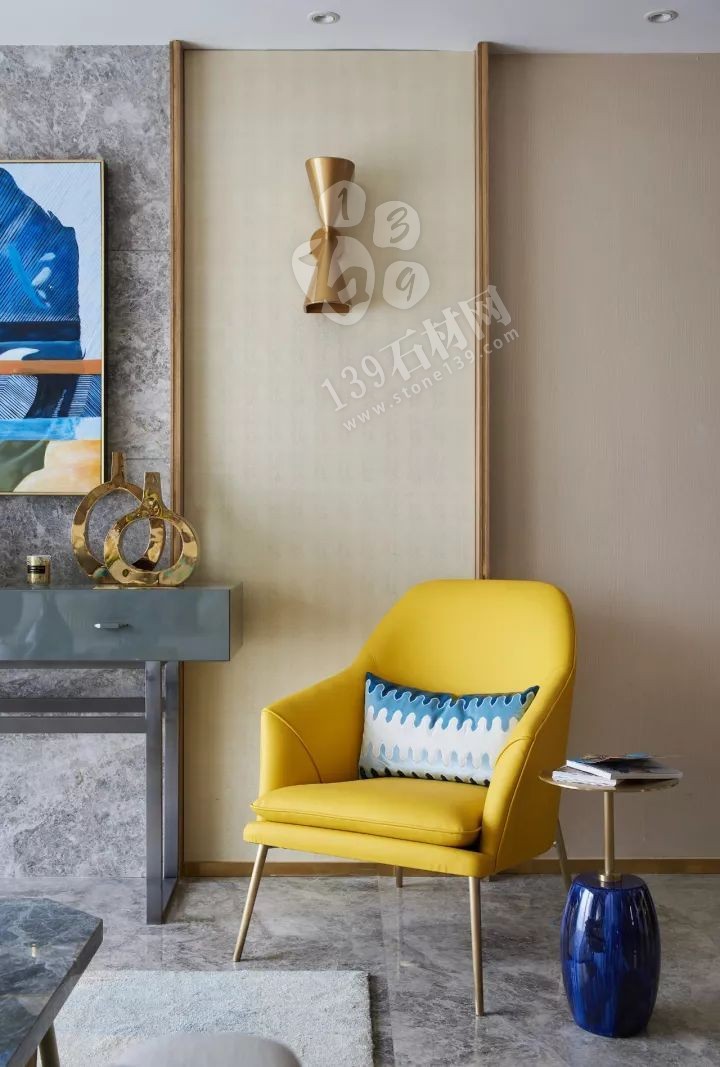 黃銅與大理石的組合 打造家居時尚