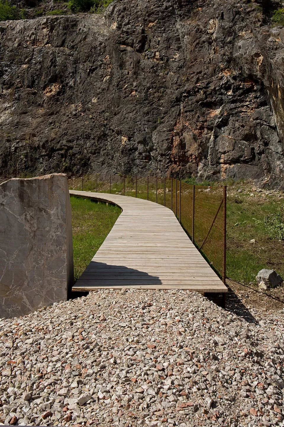 礦山采石場再利用，這座采石場被列入世界文化遺產 